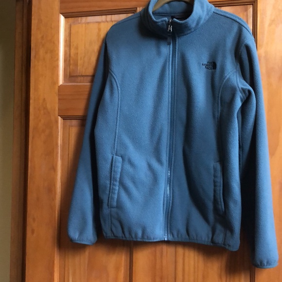 Youth Boys XL 18 20 TNF THE NORTH FACE Fleece Jacket Slate Blue Gray - Picture 6 of 8